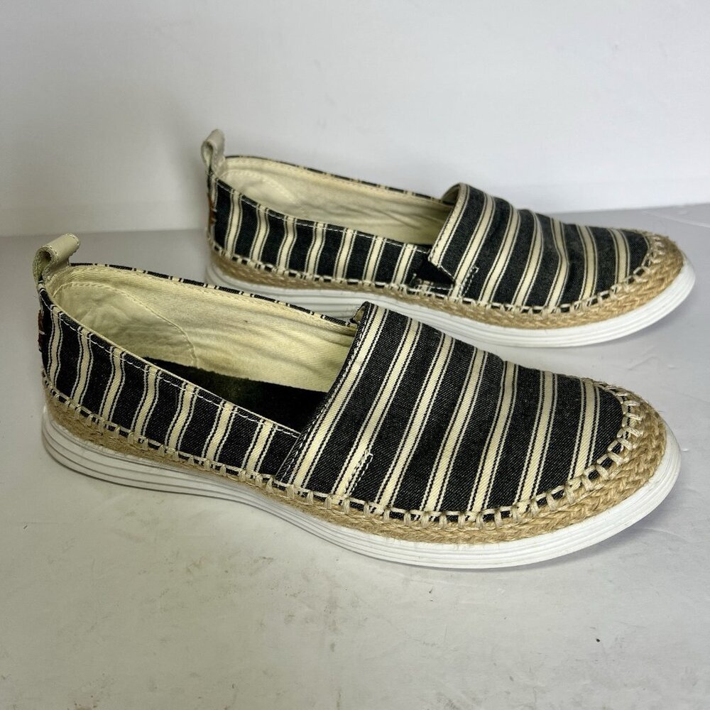 Cole‎ Haan Espadrille Black And Ivory (Ella Grand Espdrl # W14848) Size 8.5